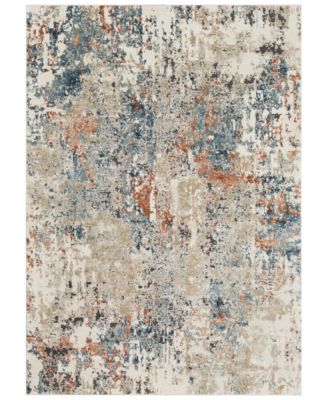 Livabliss - Pune PUN-2302 Teal 6'7" x 9'6" Area Rug