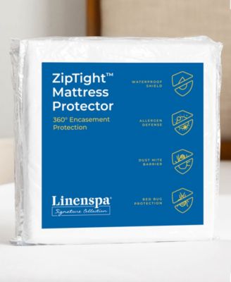 Linenspa - &nbsp;Signature Collection&nbsp;ZipTight Encasement Mattress Protector, Twin