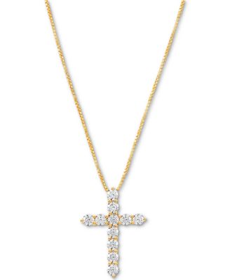 Arabella - Cubic Zirconia Cross 18" Pendant Necklace