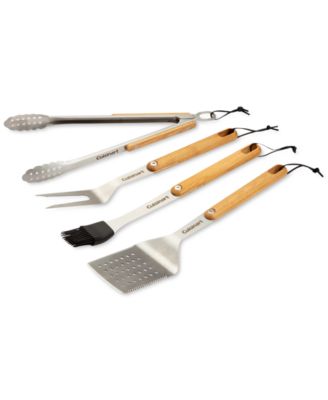 Cuisinart - 4-Pc. Ash Wood Grill Tool Set