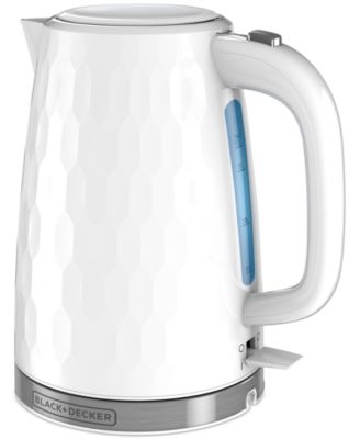 Black & Decker - Honeycomb Collection 1.7-Liter Rapid Boil Electric Cordless Kettle