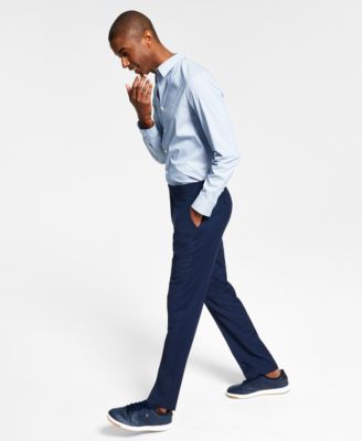 Tommy Hilfiger - Men's Modern-Fit TH Flex Stretch Wool Suit Separate Pants