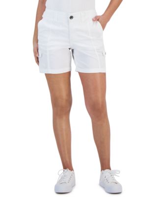 Style & Co - Petite Zig Zag Stitch Cargo Shorts