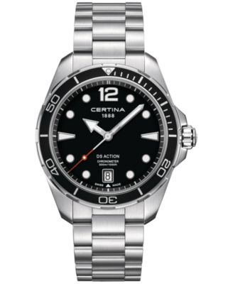 Certina - Men's Swiss DS Action Stainless Steel Bracelet Watch 43mm
