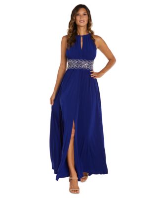 R & M Richards - Dress, Sleeveless Beaded Evening Gown