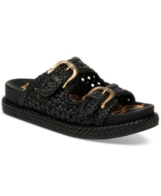 Sam Edelman - Reid Woven Double Buckle Platform Sandals