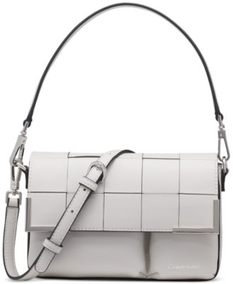 Calvin Klein - Mia Woven Magnetic Flap Small Convertible Crossbody