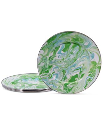 Golden Rabbit - Modern Monet Dinner Plates, Set of 4