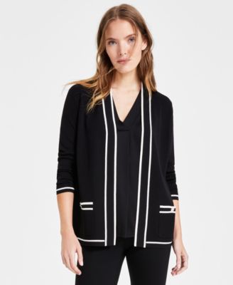 Anne Klein - Women's Malibu Piped Cardigan