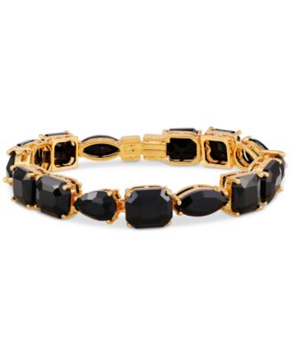 GUESS - Mixed Cut Crystal Statement Flex Bracelet