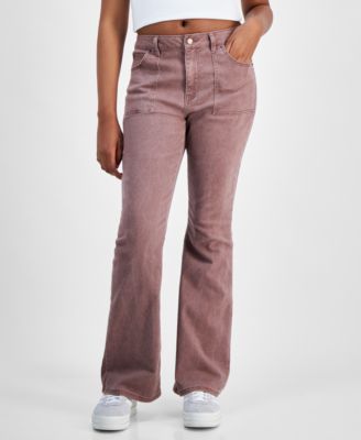 Tinseltown - Juniors' Flare-Leg Utility Pocket Jeans