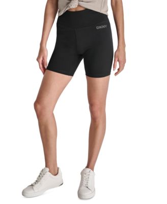 DKNY - Women's Studded Logo Bike Shorts
