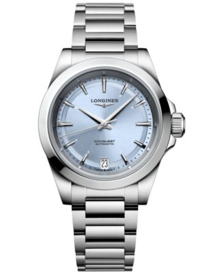 Longines - Women's Swiss Automatic Conquest Stainless Steel Bracelet Watch 34mm