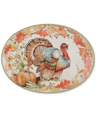 Certified International - Autumn Breeze Oval Turkey Platter