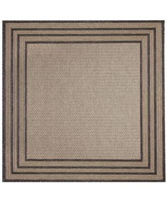 Liora Manne' - Monaco Striped Border 7'10"x9'10" Area Rug