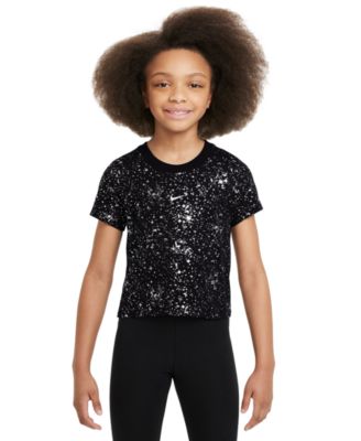 Nike - Big Girls Sportswear Slim-Fit Cropped T-Shirt