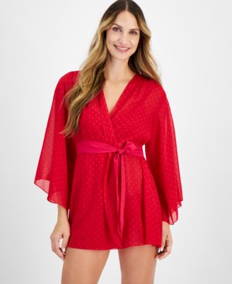 I.N.C. International Concepts - Women's Chiffon Dot Robe