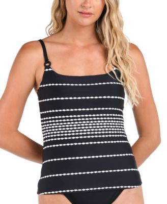 La Blanca - Women's City Lights Lingerie Strap Tankini Top