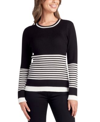 BCX - Juniors' Ribbed Striped Sweater