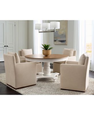 Furniture - 5 Pc. Set (Mandeville Round Dining Table & 4 Kenity II Arm Chairs)