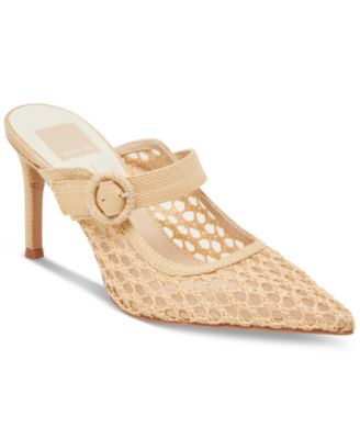 Dolce Vita - Women's Keekee Buckle Woven Pointed-Toe Pumps