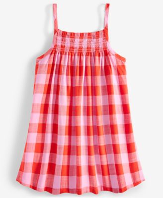 Epic Threads - Toddler Girls Top & Gingham-Print Dress, 2 Piece Set