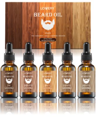 Lovery - Men's 5-Pc. Beard Oil Gift Set
