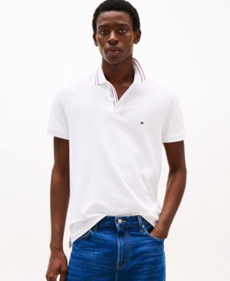 Tommy Hilfiger - Men's Short Sleeve Striped-Trim Polo Shirt