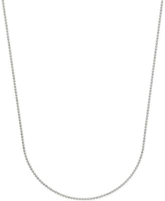 Macy's - Beaded Link Chain Necklace in 14k White Gold