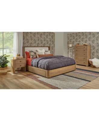 Furniture - Nordic 3 Pc. King Upholstered Storage Set (Bed, Chest & Nightstand)
