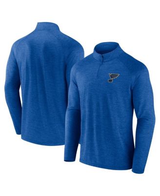 Logo Athletic - Men's Blue St. Louis Blues Head-to-Head Raglan Quarter-Zip Top