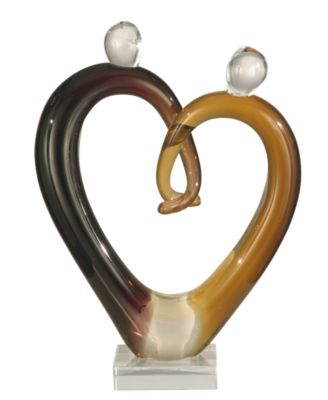 Dale Tiffany - Art Glass Hearts Sculpture