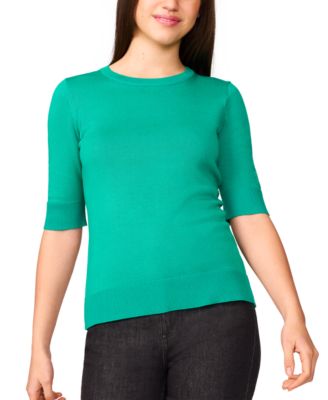 Melissa Paige - Women's Elbow-Sleeve Fine-Gauge Sweater