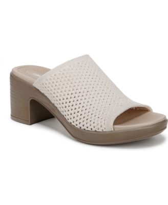 Bzees - Women's Ella Washable Block Heel Slide Sandals