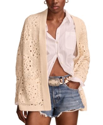 Lucky Brand - Women's Mixed-Stitch Cardigan
