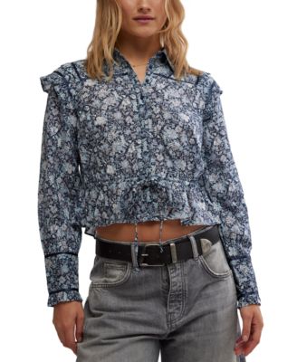 Free People - Women's Cotton Printed Daybreak Blouse