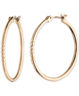 Lauren Ralph Lauren - Bead Medium Hoop Earrings, 1.18"