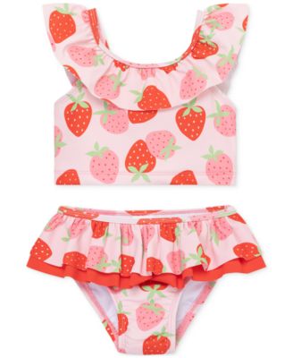 Little Me - Baby Girls Strawberry-Print 2-Piece Swimsuit