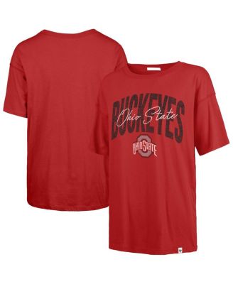 '47 Brand - Women's Scarlet Ohio State Buckeyes Muse Sadie T-shirt