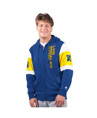 Starter - Men's Royal Los Angeles Rams Extreme Full-Zip Hoodie