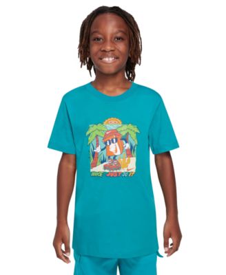 Nike - Big Kids Sportswear Printed Crewneck T-Shirt