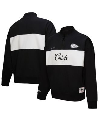 Mitchell & Ness - Women's Black Kansas City Chiefs Quarter-Zip Jacket