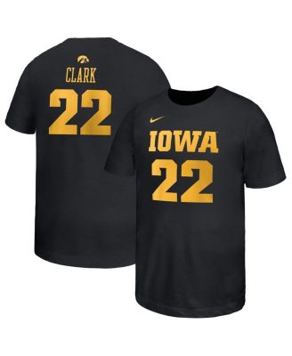 Nike - Big Boys and Girls Caitlin Clark Black Iowa Hawkeyes Retired Player Name Number Core T-Shirt