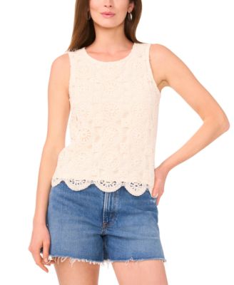 Vince Camuto - Women's Crochet Tank Top