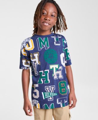 Tommy Hilfiger - Little & Big Boys Collegiate Spots Short Sleeve Cotton T-Shirt