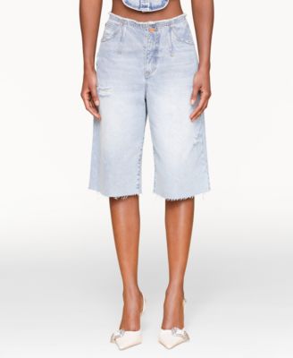 Avec Les Filles - Women's Raw Waist Shorts