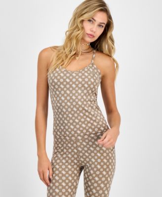 GUESS - Women's Peony Logo Strappy Tank