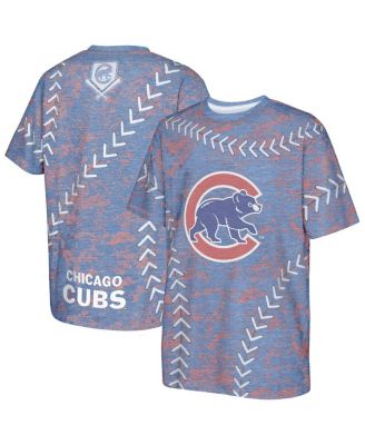Outerstuff - Big Boys and Girls Royal Chicago Cubs Slide Score Bold T-Shirt