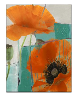 Ready2HangArt - 'Painted Petals XXXIII' 40" x 30" Canvas Art Print