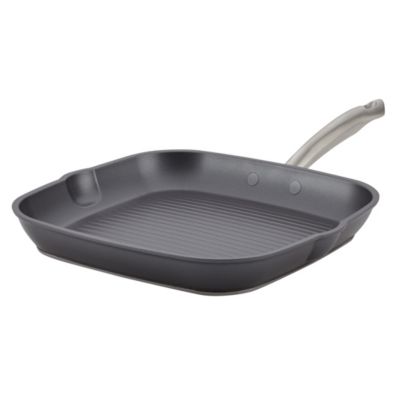 Anolon - Accolade Forged Hard-Anodized Nonstick Square Grill Pan, 11-Inch, Moonstone